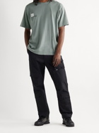 WTAPS - Home Base Logo-Appliquéd Cotton-Jersey T-Shirt - Gray