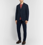 Boglioli - Navy K-Jacket Slim-Fit Unstructured Cotton-Moleskin Suit Jacket - Blue