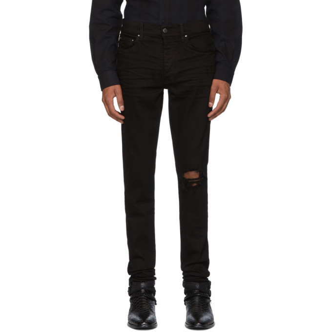 Photo: Amiri Black Broken Jeans