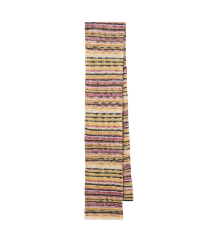 Photo: Isabel Marant Mouna striped mohair and wool-blend scarf