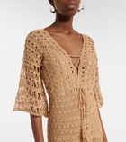Anna Kosturova Marissa cotton crochet maxi dress