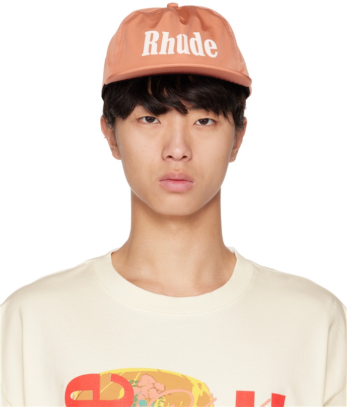 Photo: Rhude Orange Logo Cap
