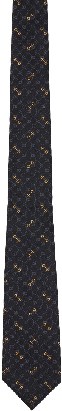 Gucci Black GG Jacquard Tie Gucci