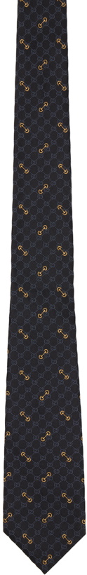 Photo: Gucci Black GG Jacquard Tie