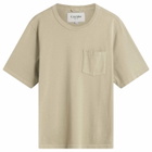 Corridor Men's Pocket Garment Dye T-Shirt in Tan