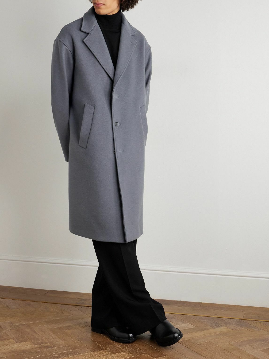Herno - Wool-Blend Overcoat - Gray