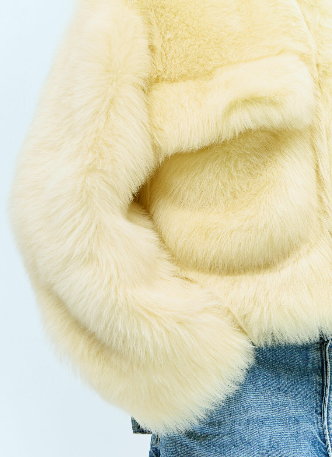 Bottega Veneta Shearling Cropped Jacket