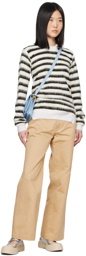 Marni Off-White & Black Striped Sweater
