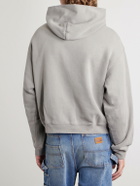Cherry Los Angeles - Logo-Print Cotton-Jersey Hoodie - Gray