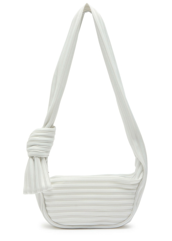 Photo: Issey Miyake Linear 58 Striped Mesh bag - Off White - One Size