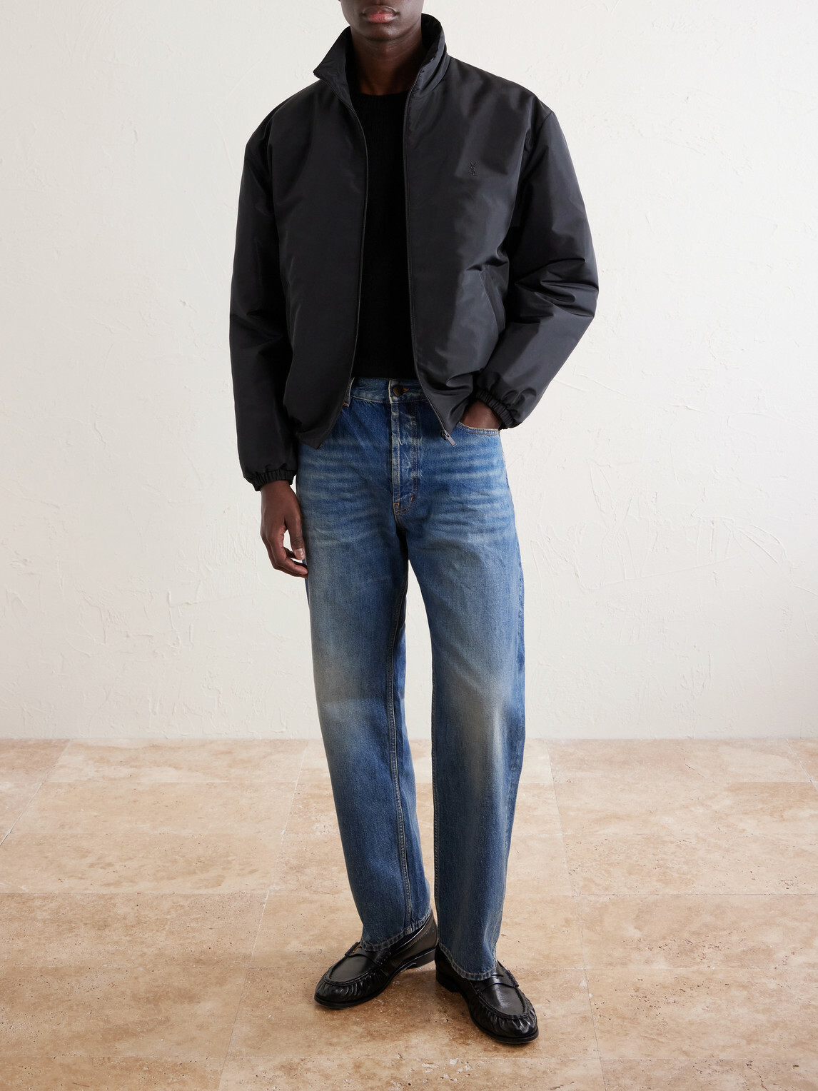 SAINT LAURENT - Shell Blouson Jacket - Black