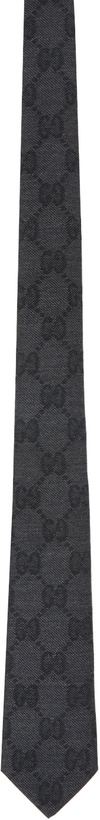 Photo: Gucci Gray GG Tie