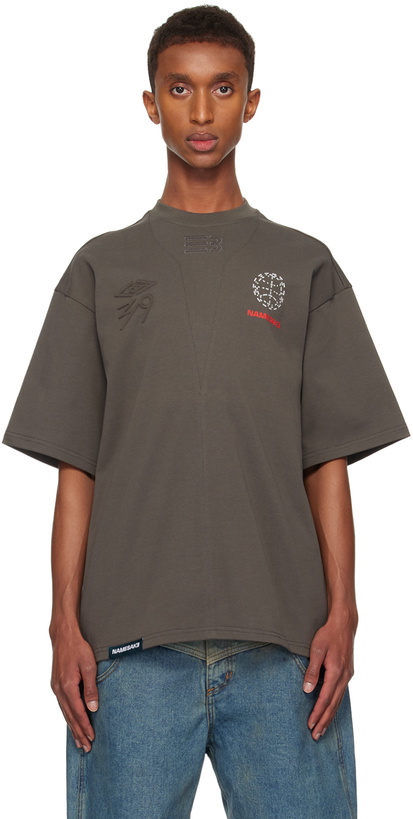Photo: NAMESAKE Gray Sava Oversized Stone Buddha T-Shirt