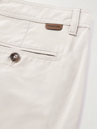 TOM FORD - Straight-Leg Faille Shorts - Neutrals