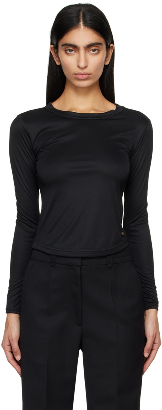 Photo: ANINE BING Black Jane Long Sleeve T-Shirt