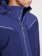 Kjus - Frostline Padded Shell-Trimmed Wool Hooded Jacket - Blue