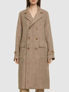 RALPH LAUREN COLLECTION Double Breast Linen Midi Coat