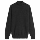 Jamieson's of Shetland Men's Jamiesons of Shetland Roll Neck Knit in Black Mix