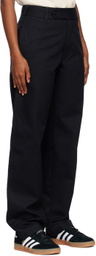 Nicholas Daley Black Straight-Leg Trousers
