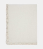 Once Milano Large fringed linen tablecloth