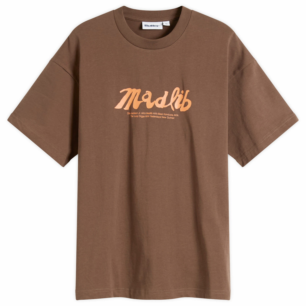 Butter Goods Men's x Madlib Alias T-Shirt in Brown