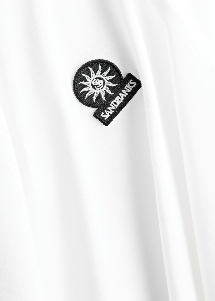 Sandbanks Logo Cotton T-shirt White