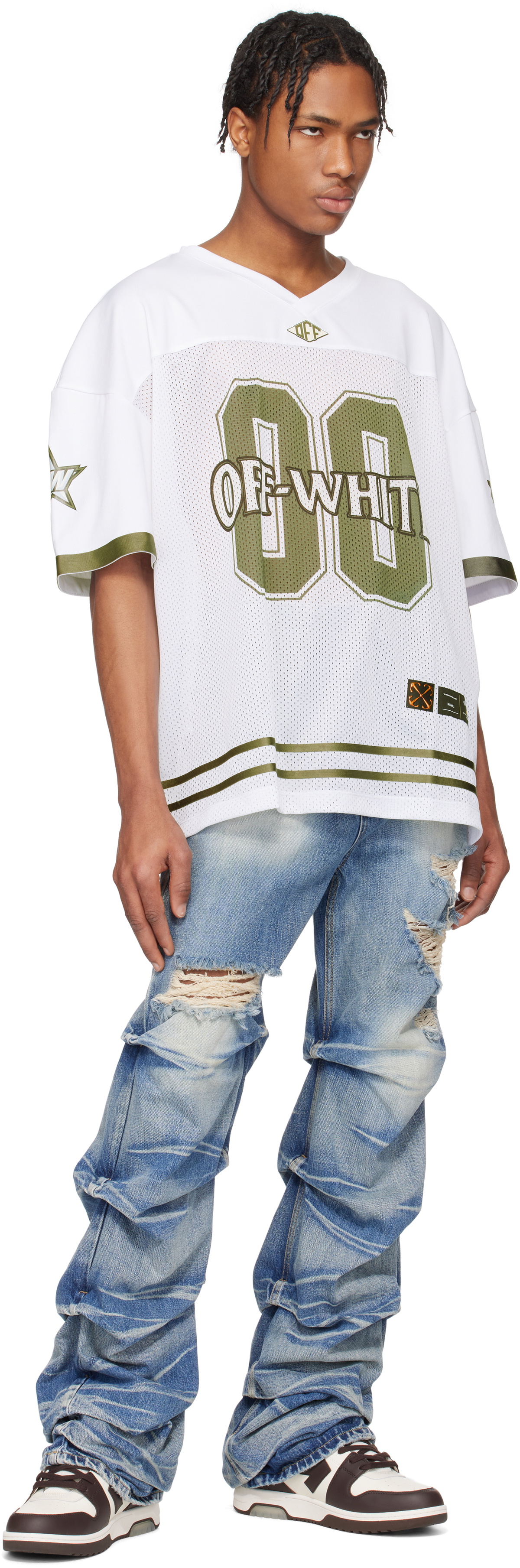 Off-White Rayon Matte Jersey