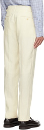 Polo Ralph Lauren Off-White Linen Suit Trousers