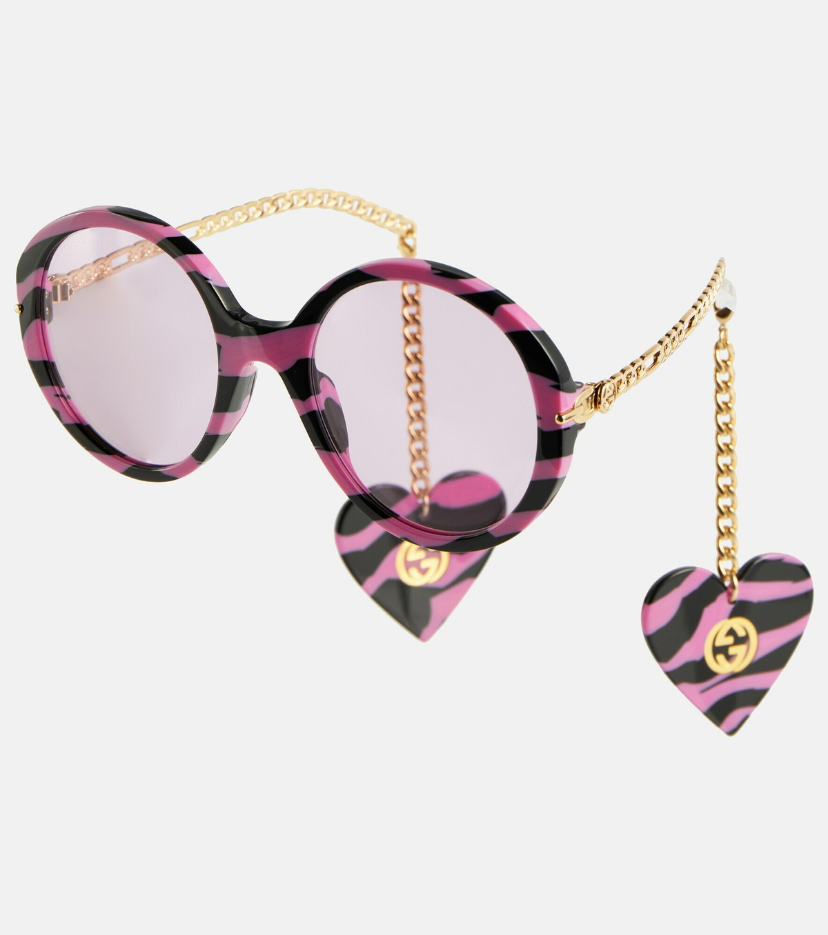 Gucci GG0726S Earring Chain Oversized Sunglasses