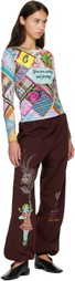 Chopova Lowena Multicolor 'Witty' Beaded Jersey Top