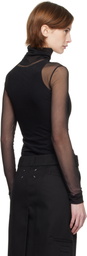 Maison Margiela Black High-Neck Bodysuit