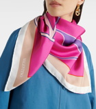 Valentino VLogo Signature printed silk scarf