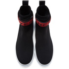 Givenchy Black and Red George V Sock High-Top Sneakers