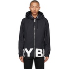 Burberry Black Logo Print Stretton Jacket