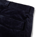 Brunello Cucinelli - Cotton-Corduroy Trousers - Men - Navy