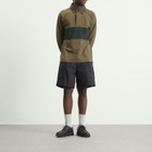 MHL by Margaret Howell Men's Rugby Shirt in Khaki Green/Black Green