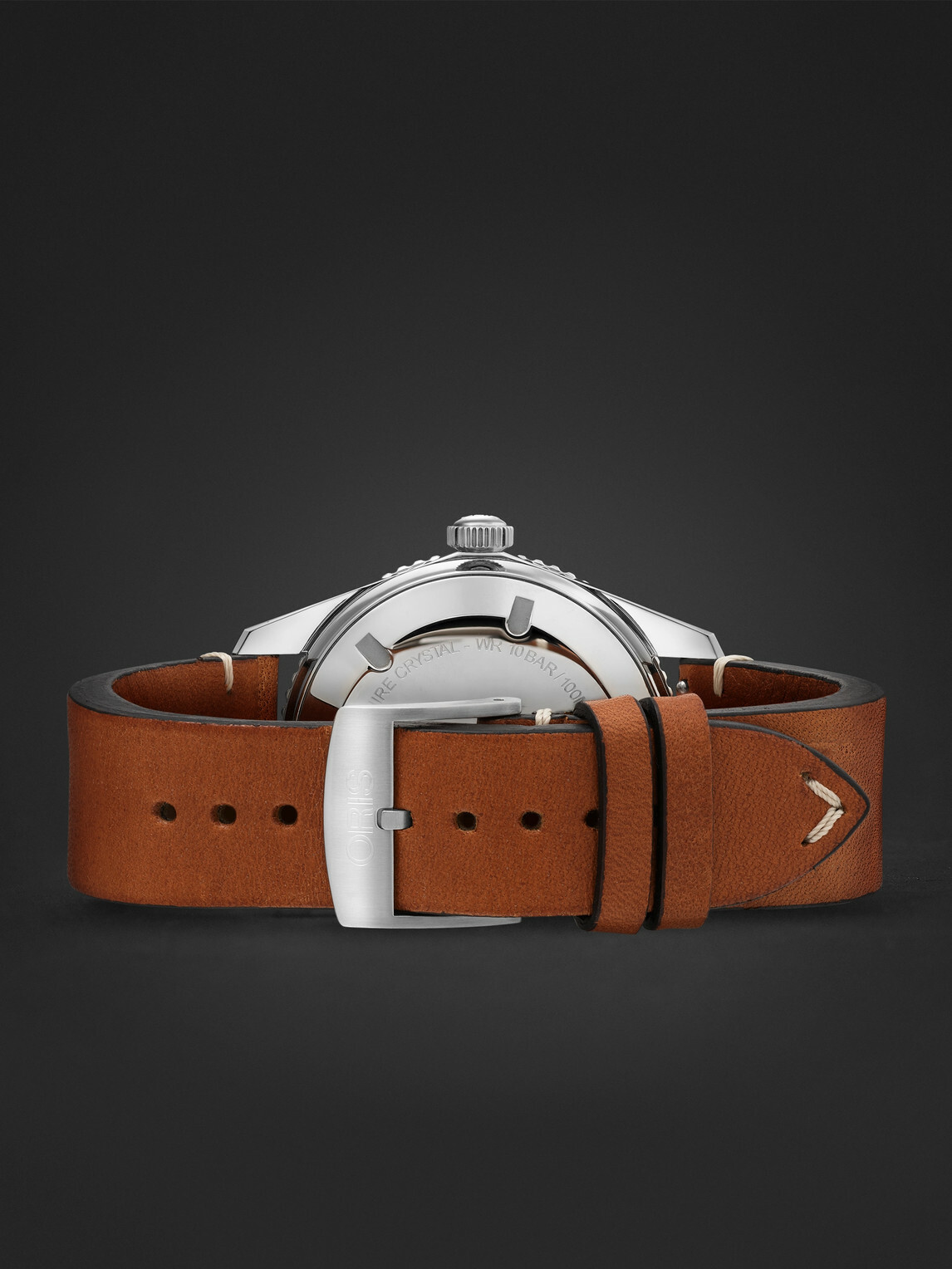 Oris - Divers Sixty-Five Date Automatic 40mm Stainless Steel and Leather Watch, Ref. No. 01 733 7707 4055-07 5 20 45