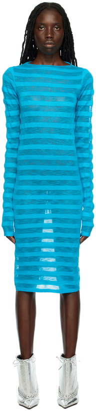 Photo: 1XBLUE SSENSE Exclusive Blue Tease Minidress