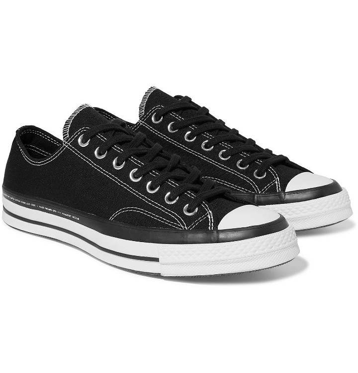 Photo: Moncler - 7 Moncler Fragment Converse Chuck 70 Ox Canvas Sneakers - Black