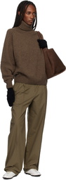 Baserange Black Ribbed Gloves