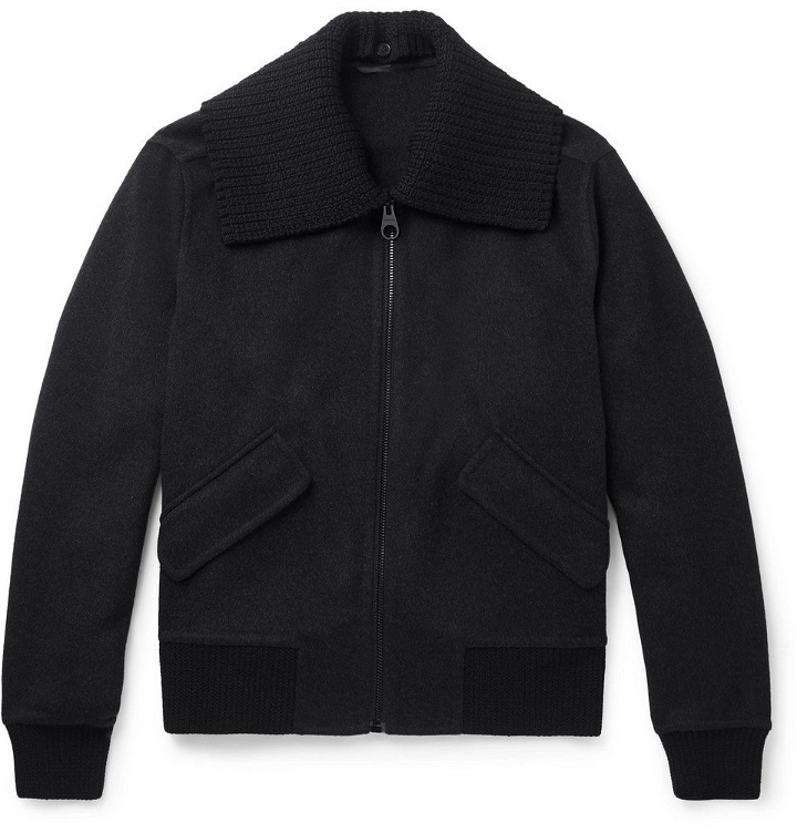Photo: Burberry - Cashmere and Wool-Blend Bomber Jacket - Men - Charcoal