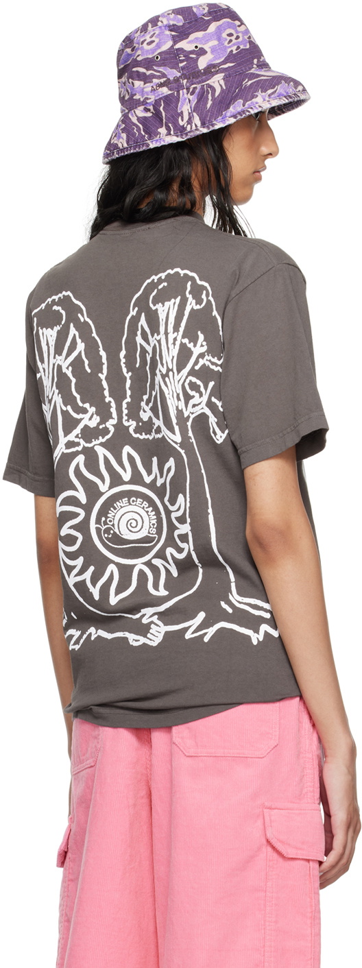 Online Ceramics Brown 'It's Never Too Late' T-Shirt