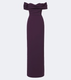 Carolina Herrera Sofia crêpe gown