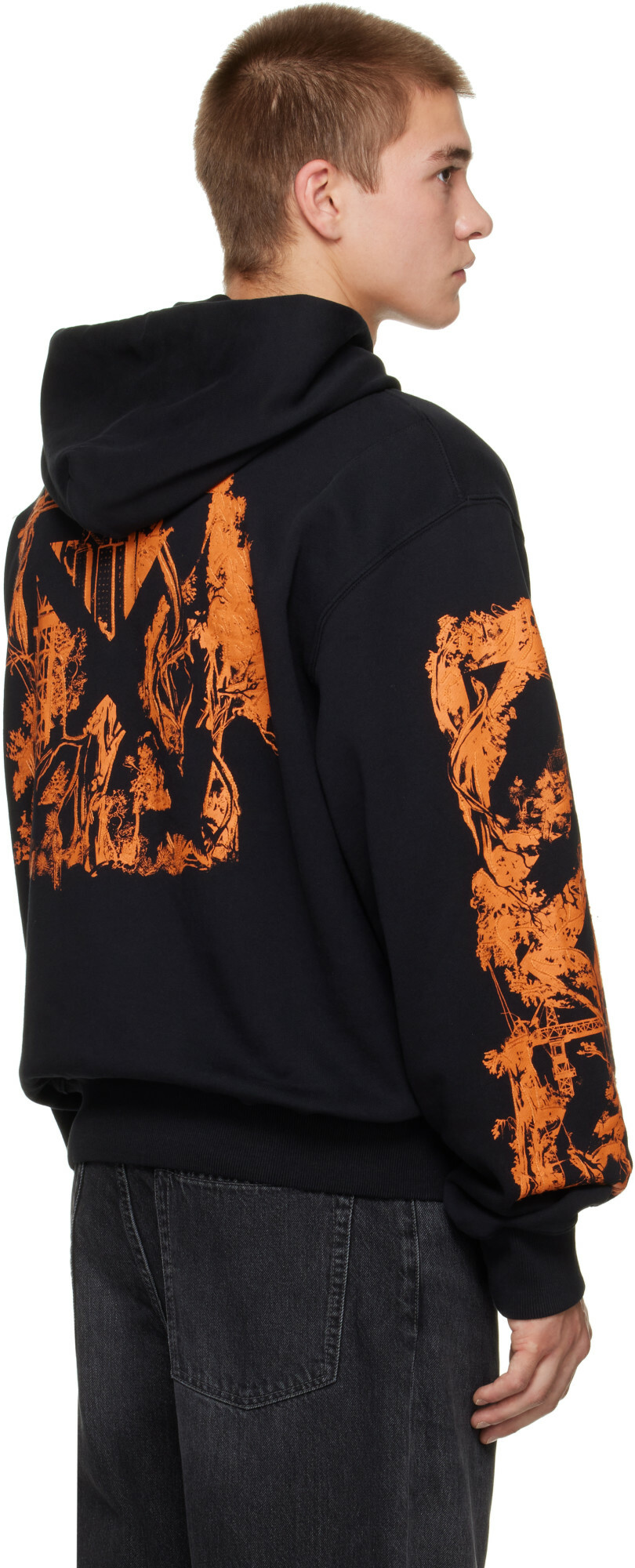 Off-White Black City Nature Regular Hoodie