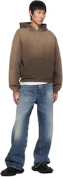 1017 ALYX 9SM Brown Garment Dye Boxy Hoodie