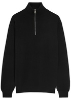Begg & CO Heriot Half-zip Cashmere Jumper Black