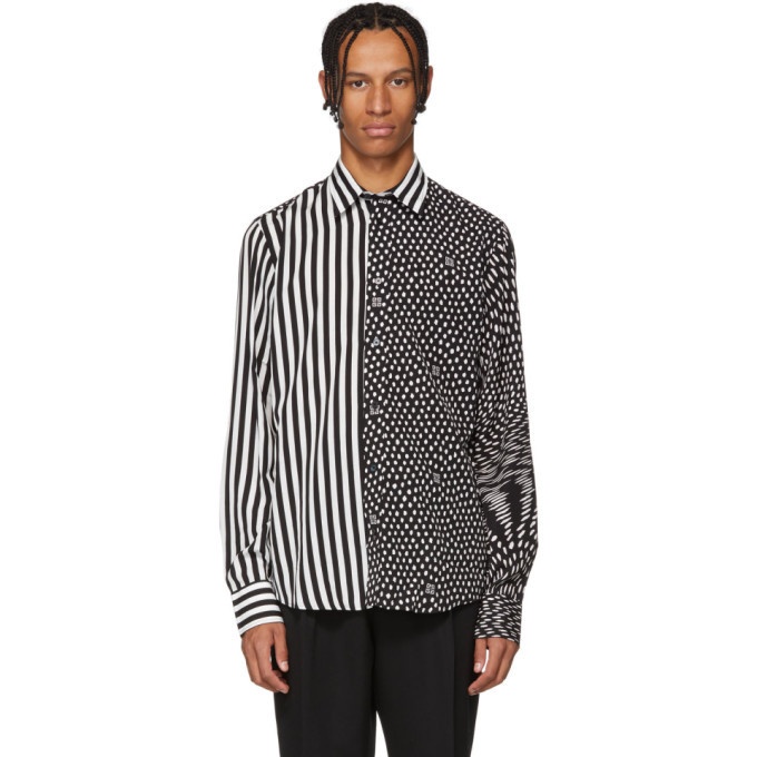 Givenchy Black and White Patterned Shirt Givenchy