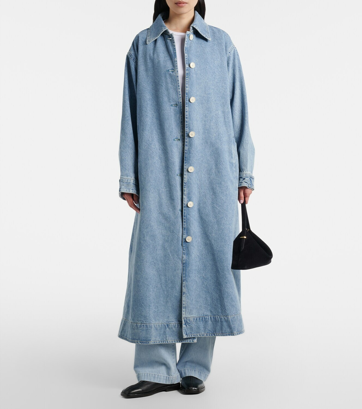 Agolde Denim wrap coat