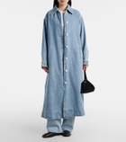Agolde Denim wrap coat