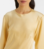 Asceno Salina silk charmeuse midi dress